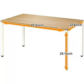 مكتب مودرن بسطح خشبي وهيكل معدني – تصميم عملي للمذاكرة أو الشغل من مكتبي للأثاث