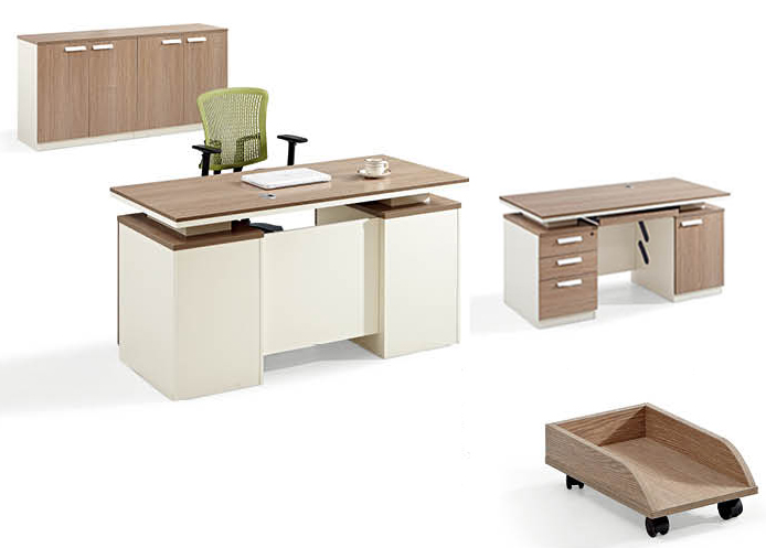 طقم مكتبي متكامل بتصميم عصري – مكتب مدير + وحدة أدراج + مكتبة + قاعدة CPU طقم مكتبي متكامل بتصميم عصري – مكتب مدير + وحدة أدراج + مكتبة + قاعدة CPU