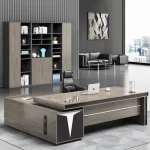 مكتب مدير مودرن – تصميم عصري مع وحدة تخزين مدمجة | مكتبي للاثاث المكتبي