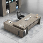 مكتب مدير مودرن – تصميم عصري مع وحدة تخزين مدمجة | مكتبي للاثاث المكتبي