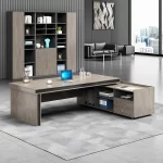 مكتب مدير مودرن – تصميم عصري مع وحدة تخزين مدمجة | مكتبي للاثاث المكتبي