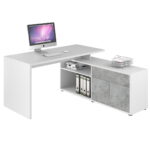 مكتب عملي بتصميم عصري L-Shape | مكتبي للأثاث المكتبي