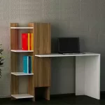 مكتب مودرن للدراسة مع رف جانبي
