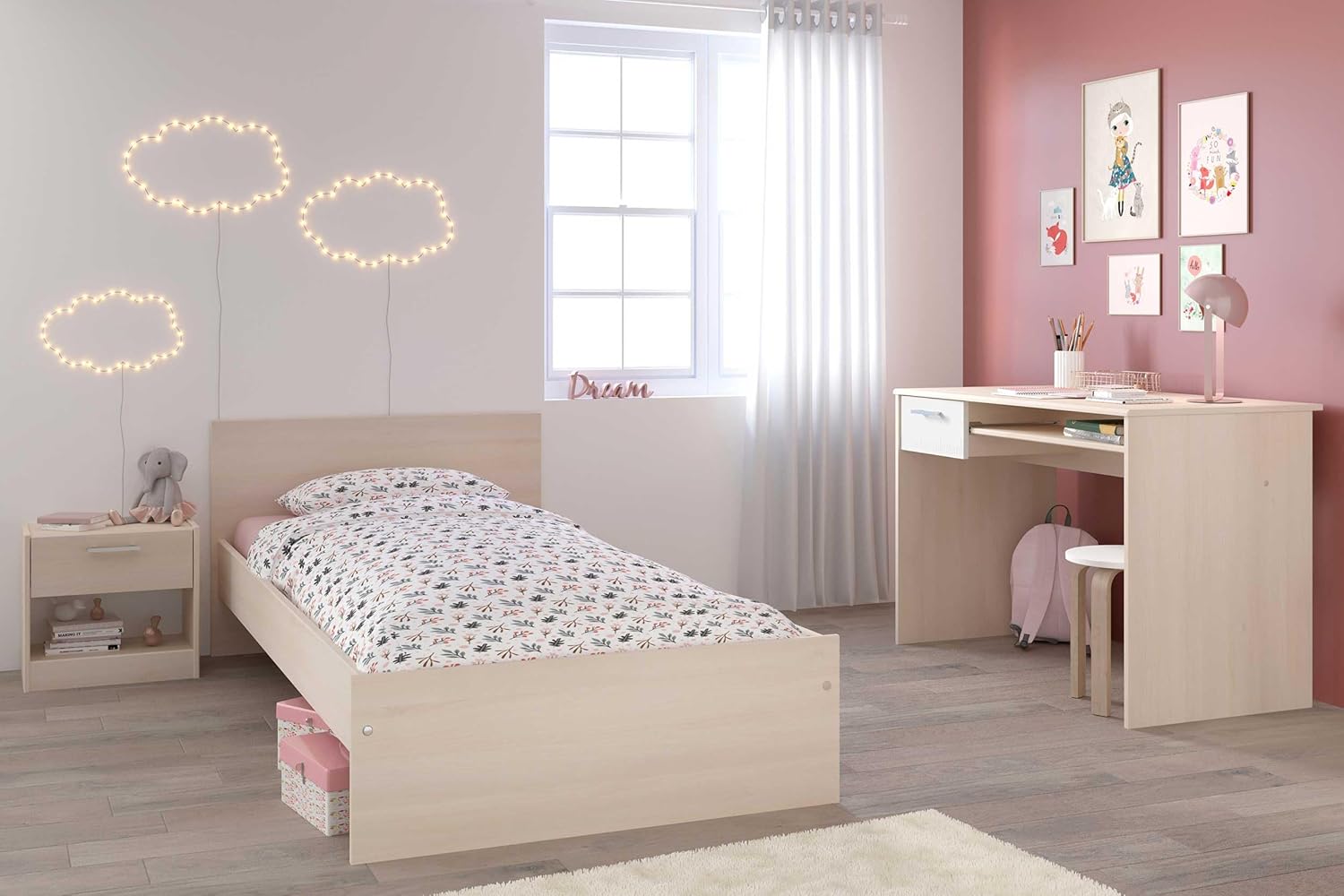 مكتب خشب منزلي للمذاكرة مكتب خشب منزلي للمذاكرة