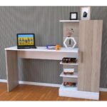 مكتب  مودرن للدراسة مع رف جانبي (Copy)