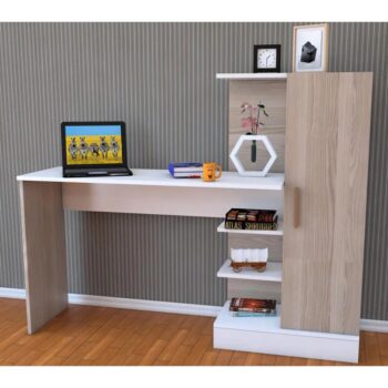 مكتب  مودرن للدراسة مع رف جانبي (Copy)