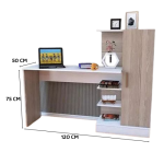 مكتب  مودرن للدراسة مع رف جانبي (Copy)