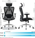 كرسي ماش بمسند رأس | مكتبي للأثاث المكتبي